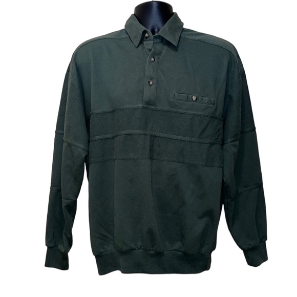 Vintage ROYAL AIR Long Sleeve Polo Shirt - Picture 1 of 7